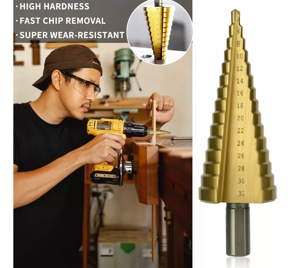 Miniatura 5 de Juego de 6 Brocas Escalonada de Acero